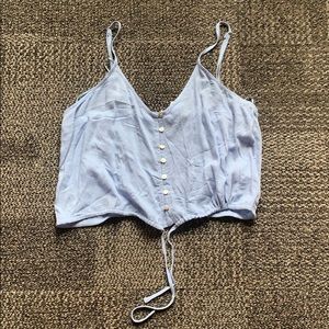 Blue Crop Top